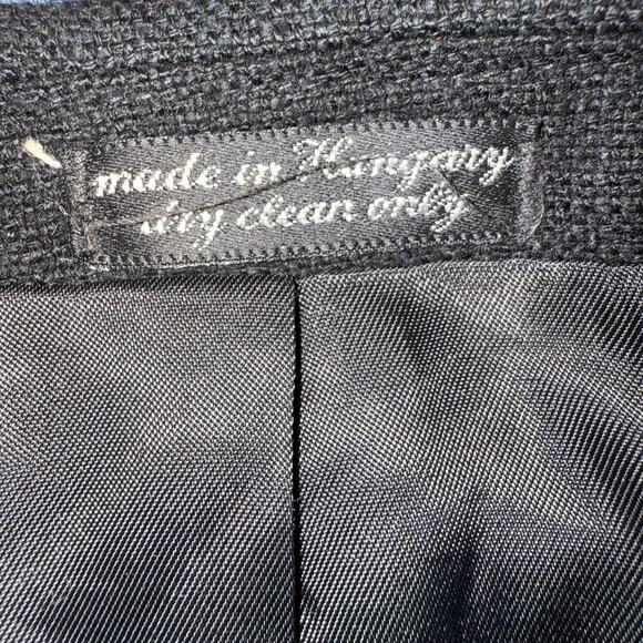 Vintage Egan Von Furstenberg Sz 38-40 R 100% Pure Silk Blazer Preppy Classic - Picture 5 of 13